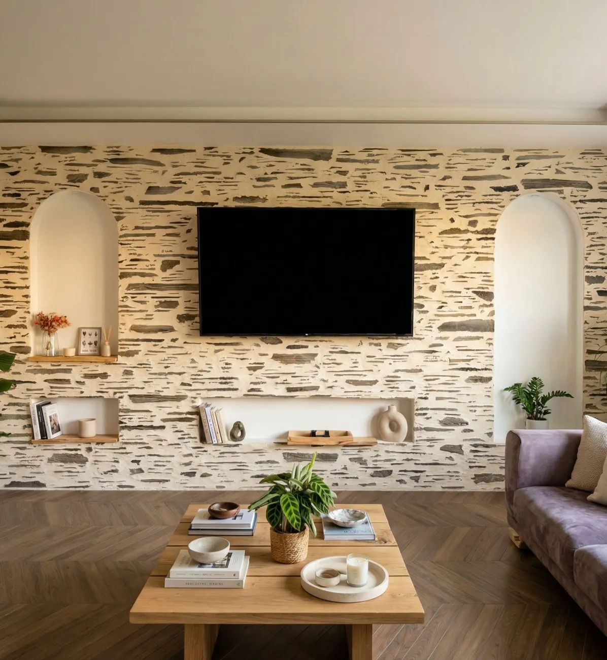 des murs en pierre