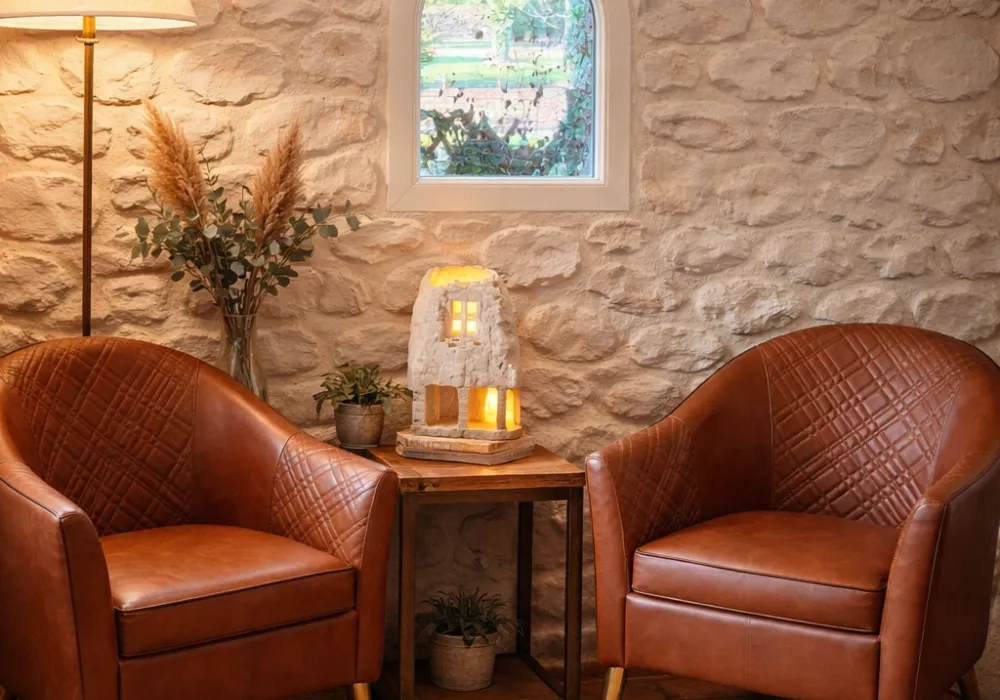 Projets intérieurs avec murs en briques