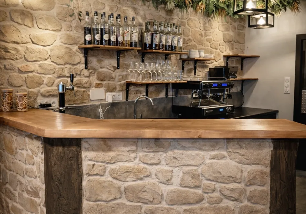 mur en imitation pierre avec EB PIERRE